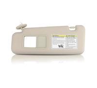Pare-Soleil avec éclairage de courtoisie intégré,Beige,câblé,pour Toyota Highlander 2008-2013(côté Gauche/Droite).