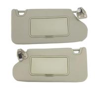 Pare-Soleil avec Lumière pour Nissan pour Altima 2013-2018 96401-3TA2A 96400-3TA2A Panneau Côté Conducteur Passager Pare Solaire Voiture(Beige 1 Set)