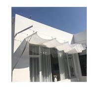 Pare-soleil avec protection UV - Housse réglable en forme de U pour pergola, auvent de garage et filtrage de la lumière d'arrière-cour avec kit de rails coulissants (l 2,6 x 6 m)