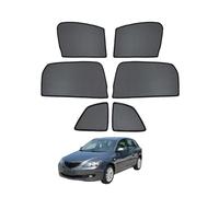 Pare Soleil Bébé Magnetique Rideau Voiture pour Mazda 3 Hatchback 2003-2008 Fenêtre Latérales Protection de la Vie Privée Anti-UV Accessoires Auto Pliable(Side Window 6pcs)