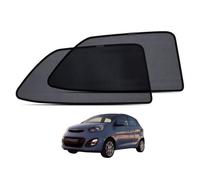 Pare Soleil Bébé Magnetique Rideau Voiture pour Picanto/Morning TA 2011-2016 Fenêtre Latérales Protection de la Vie Privée Anti-UV Accessoires Auto Pliable(Rear 2pcs)