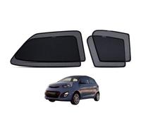 Pare Soleil Bébé Magnetique Rideau Voiture pour Picanto/Morning TA 2011-2016 Fenêtre Latérales Protection de la Vie Privée Anti-UV Accessoires Auto Pliable(Front+Rear 4pcs)