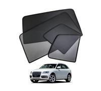 Pare Soleil Bébé Magnetique Rideau Voiture pour Q5 8R 2008-2016 Fenêtre Latérales Protection de la Vie Privée Anti-UV Accessoires Auto Pliable(Front+Rear 4pcs)