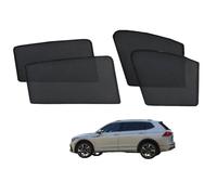 Pare Soleil Bébé Magnetique Rideau Voiture pour Tiguan Allspace BW 7 Seats 2017-2023 Fenêtre Latérales Protection de la Vie Privée Anti-UV Accessoires Auto Pliable(Front+Rear 4pcs)