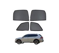 Pare Soleil Bébé Magnetique Rideau Voiture pour Tiguan Allspace BW 7 Seats 2017-2023 Fenêtre Latérales Protection de la Vie Privée Anti-UV Accessoires Auto Pliable(Rear+Triangular Window 4pcs)