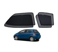 Pare Soleil Bébé Magnetique Rideau Voiture pour Yaris Hatchback 2008-2011 Fenêtre Latérales Protection de la Vie Privée Anti-UV Accessoires Auto Pliable(Front+Rear 4pcs)