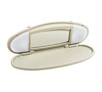 Pare-soleil beige pour miroir de courtoisie BMW Miniature pour Cooper R55 R56 R60 2007-2014 | Pièce de rechange intérieure en plastique ABS avec lentille d'abat-jour intégrée