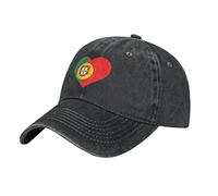 Pare-Soleil Casquette Drapeau du Portugal en Forme De Cœur Classique Pare-Soleil Casquette Chapeau pour Cyclisme Sports Golf