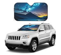 Pare-soleil Celestial Night Sky pour pare-brise de voiture - Réflecteur pliable - Universel - Pour voitures, SUV, camions - Garde votre véhicule au frais