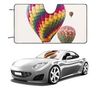 Pare-soleil coloré en forme de montgolfière pliable pour fenêtre avant de voiture, pare-soleil portable, bloque les rayons UV, pour la plupart des berlines, SUV, camions, accessoires de véhicule
