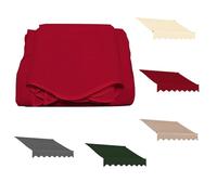 Pare-soleil commercial rétractable en tissu imperméable de rechange pour une utilisation en extérieur disponible en 250 cm, 300 cm, 365 cm, rouge, taille : 245 x 200 cm