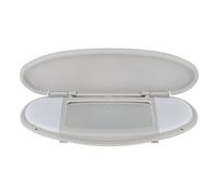 Pare-soleil couvercle de miroir de vanité Vision claire Installation facile pour R55 R56 R57 R58 R59 R60 R61 2007 à 2014 matériau en verre ABS (Grise)