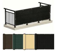 Pare-soleil de confidentialité de balcon durable | Protection solaire et UV à 90%, résistant au vent et à la poussière, convient pour le balcon extérieur, le jardin, le patio, la piscine, disponible e