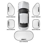 Pare-Soleil De Fenêtre Avant Et Arrière De Voiture,Rideau De Protection Solaire Uv,Pare-Soleil En Verre Latéral Pour Suzuki Swift Dehors Zc33s Zc31s Zc72s - Type Vert Militaire