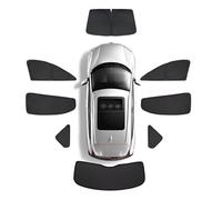 Pare Soleil de Fenêtre Latérale pour Tesla Model S 2012-, Pare Soleil D'intimité Avant et Arrière Bloque Les Rayons UV,8 PCS Full