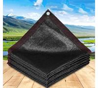 Pare-soleil de jardin 4 m x 5 m - Filet d'ombrage avec œillets - Filet d'ombrage renforcé - Protection solaire pour jardin, Pergola, Plante, Balcon, Cour, Noir-2 x 6 m
