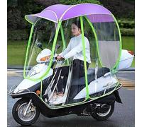 Pare-Soleil De Mobilité Entièrement Fermé Pour Scooter À Moteur Et Housse De Pluie Imperméable, Housse De Pluie Pour Moto, Auvent Universel Pliable Et Imperméable Pour Scooter De Mobilité,Violet,C