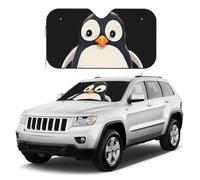 Pare-soleil de pare-brise de voiture en forme de pingouin mignon, réflecteur pliable pour fenêtre avant, pare-soleil universel pour voitures, VUS, camion, garde votre véhicule au frais