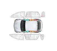 Pare-soleil De Pare-brise De Voiture, Protection UV Pour Volvo XC90 2010-2025, Rideau De Fenêtre, Pare-soleil, Tapis Pare-soleils intérieur(Argent 1,4Door)
