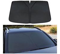 LOSTIS Pare-Soleil de Pare-Brise deAvant Voiture pour Citroen C4 2016 2017 2018 2019 2020, Pare Soleil de Fenêtre Protection Solaire Bloquée UV Pliables intérieur Accessoires,A/Black