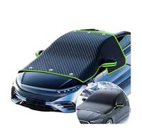 Pare-Soleil de Pare-Brise Housse Anti-Neige Avant en Tissu Nano Oxford Double Face imperméable et résistant à l'eau (Noir et Orange)