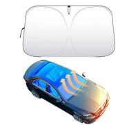 Pare-Soleil de Pare-Brise pour Citroen e-Mehari 2016-2023, Protection de Vitre Avant Pliable Réfléchissant la Chaleur Tissu de Haute Qualité