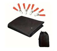 Pare-soleil de porte de camping-car en tissu Oxford imperméable pour protection contre la pluie et le soleil pour voyage, remorque, caravane, camping, extérieur, noir, 180 x 114 cm (176 x 114 cm)