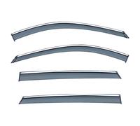 Pare-Soleil De Porte De Pare-Brise De Fenêtre Latérale pour Mazda Cx-8 Kg 2019 2020 2021 2022 Garnitures Chromées Pièces en Acier Inoxydable Déflecteurs d'air Protecteur(Acier Inoxydable)