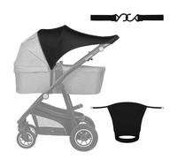 LIONELO STROLLER SUN COVER UPF50+, Pare-soleil Poussette, Protection Soleil pour Poussette, Taille Universelle, Montage Facile