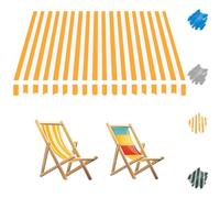 Pare-soleil de rechange rétractable en polyester pour terrasse, 4 x 1,5 m, jaune, pour balcon, jardin, terrasse, pas besoin de protection UV et résistant aux intempéries