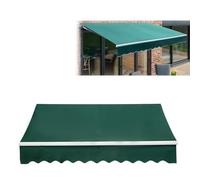 Pare-soleil de rechange rétractable (sans cadre) - 100 % polyester - 280 g - Pour terrasse, jardin - Vert - 1,5 x 2,1 m