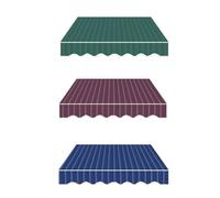 Pare-soleil de terrasse imperméable en tissu polyester résistant aux UV pour fenêtre et porte, rouge, 5 x 1 m, parfait pour la protection contre le soleil et la pluie, design durable
