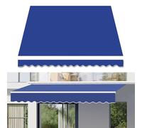Pare-soleil de terrasse rétractable imperméable 100 % polyester Protection UV Divers 300 g 2 x 1,5 m Bleu