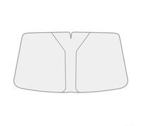 Pare-soleil de voiture à double cercle avec feuille d'aluminium revêtue d'argent pour un blocage maximal de la lumière du soleil et une réduction de l'éblouissement, pour une installation facile sans