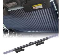 Pare-Soleil de Voiture pour Pare Brise en Accordéon Argent - Rétractable et Extensible - Pare Brise Avant et Arrière - Découpable - Protège Contre Les UV - 130 X 65 cm