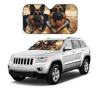 Pare-soleil de voiture en forme de berger allemand - Réflecteur pliable - Protection universelle pour voiture, SUV, camion - Garde votre véhicule au frais