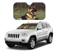 Pare-soleil de voiture en forme de berger allemand - Réflecteur pliable - Protection universelle pour voiture, SUV, camion - Garde votre véhicule au frais