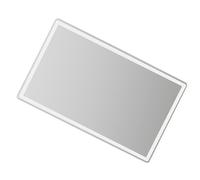 Pare-soleil De Voiture En Verre Maquillage En Acier Inoxydable Auto-adhésif Miroir Voyage Cosmétique D'intérieur Voiture