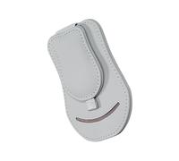 Pare-soleil de voiture, étui à lunettes de soleil pour véhicule, facile à utiliser pour les voyageurs, les navetteurs, la récupération, le rangement de lunettes de soleil de voiture en cuir de qualité
