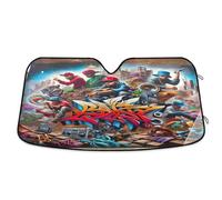 Pare-soleil de voiture Hip Hop Graffiti Art urbain, couverture de fenêtre avant pliable, pare-soleil UV pour voiture - 133 x 59 cm