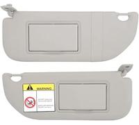 Pare-Soleil de Voiture Pare-Soleil intérieur Gauche/Droit avec Miroir de Maquillage pour Citroën C2/C3/Elysée 2014-2017(Set)