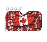 Pare-soleil de voiture pliable pour fenêtre avant, couverture intérieure de voiture, drapeau canadien, protection solaire pour garder votre véhicule au frais, taille M