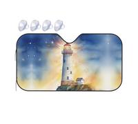 Pare-soleil de voiture pliable pour fenêtre avant, couverture intérieure de voiture, phare aquarelle, lumière fantaisie, pare-soleil pour garder votre véhicule au frais, taille M