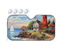 Pare-soleil de voiture pliable pour fenêtre avant, couverture intérieure de voiture, phare côtier, protection contre le soleil pour garder votre véhicule au frais, petit