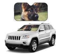 Pare-soleil de voiture pliable pour pare-brise de voiture, motif chiot berger allemand, pare-soleil universel pour voitures, SUV, camions - Garde votre véhicule au frais