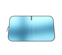 Pare-Soleil de Voiture pour Opel Combo Cargo 2018-2023 2024 2025 Combo Cargo, Bleu Glace Titane Réflecteur Pare-Brise Avant, Cadre Métallique à Mémoire, Tissu Oxford Isoler, Découpe Rétroviseur