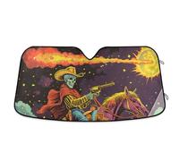 Pare-Soleil de Voiture réfléchissant pour Une Protection Ultime du Tableau Bord, Accessoires d'intérieur Pliables pour la Chaleur Soleil, tête Mort