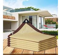 Pare-soleil d'extérieur beige respirant avec 75 % de blocage des rayons UV - 2 x 10 m
