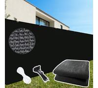 Pare-soleil d'extérieur en maille pour clôture de balcon avec attaches de câble et œillets, parfaite pour terrasse, jardin et cour, protection solaire anti-UV