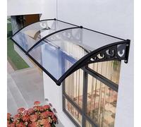 Pare-soleil d'extérieur pour fenêtres et balcons, protection contre les intempéries, le soleil, la pluie et la neige, transparent, 60 x 280 cm, pour jardin/véranda